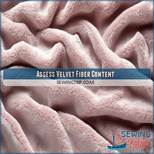 Assess Velvet Fiber Content