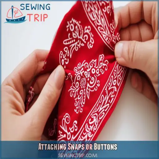 Attaching Snaps or Buttons