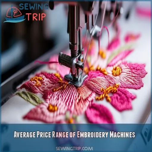 Average Price Range of Embroidery Machines