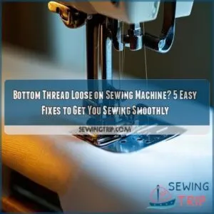 bottom thread loose on sewing machine