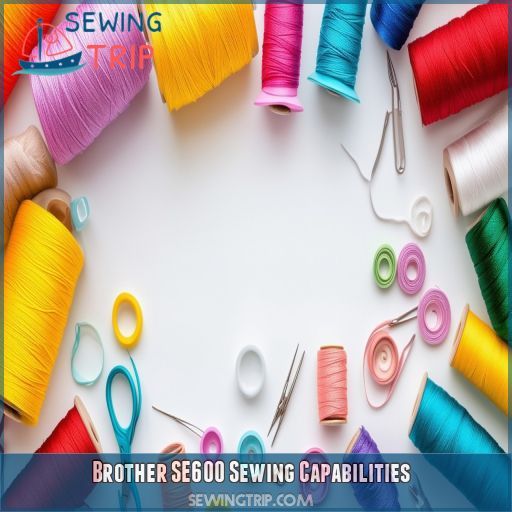 Brother SE600 Sewing Capabilities