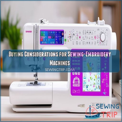 Buying Considerations for Sewing-Embroidery Machines