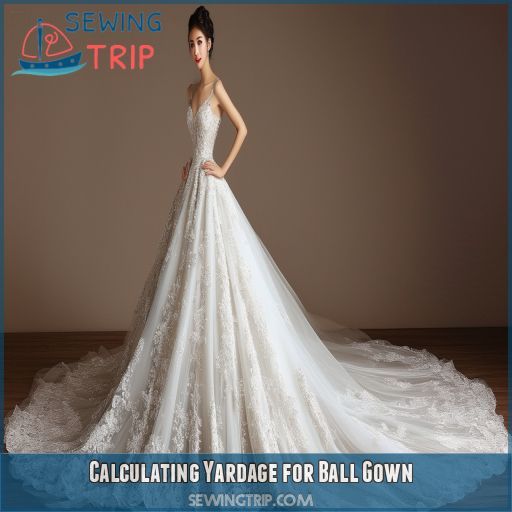 Calculating Yardage for Ball Gown