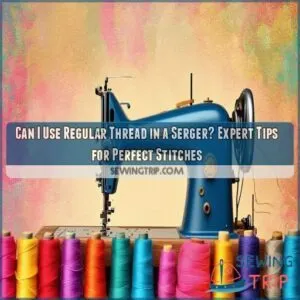 can i use regular thread in a serger