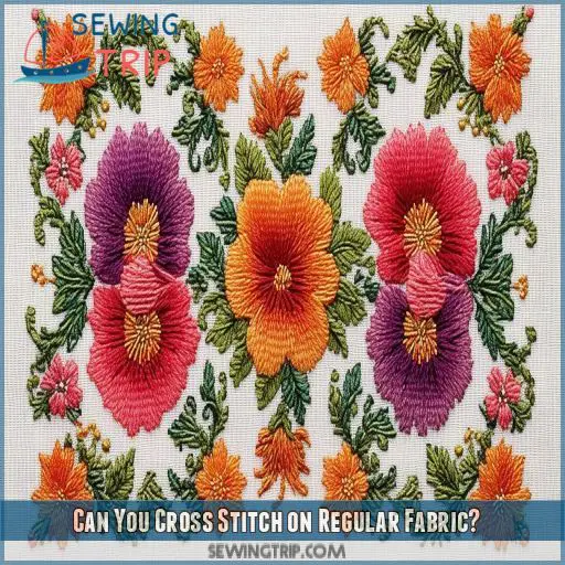 Can You Cross Stitch on Regular Fabric
