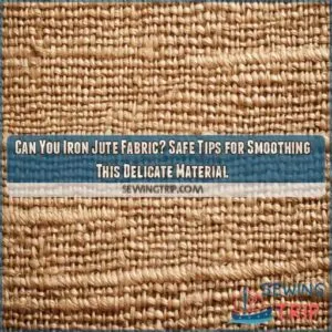 can you iron jute fabric