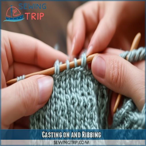 Casting on and Ribbing