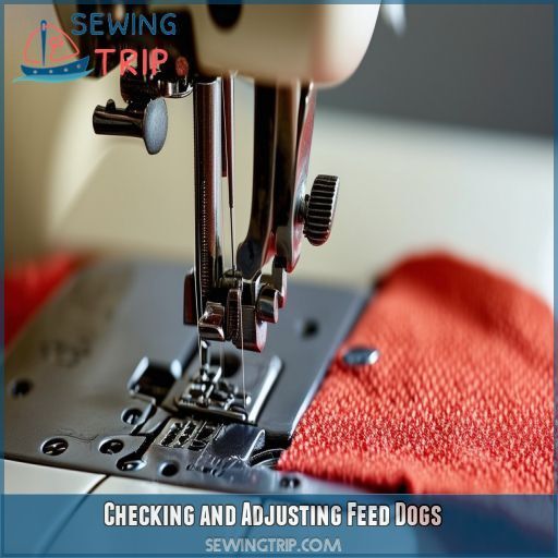 Checking and Adjusting Feed Dogs Checking and Adjusting Feed Dogs