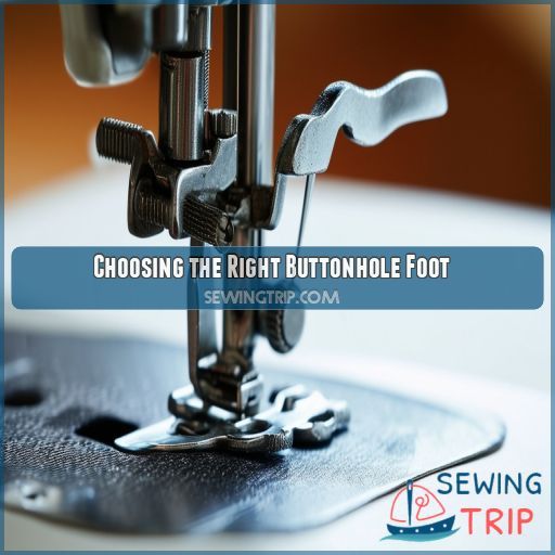 Choosing the Right Buttonhole Foot