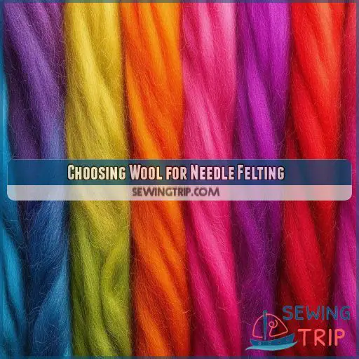 Choosing Wool for Needle Felting