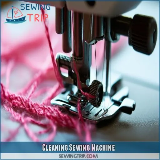 Cleaning Sewing Machine