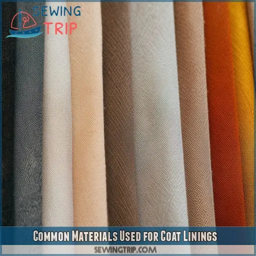 Common Materials Used for Coat Linings