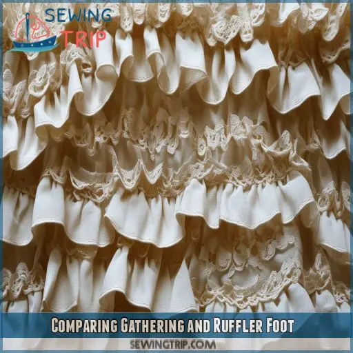 Comparing Gathering and Ruffler Foot