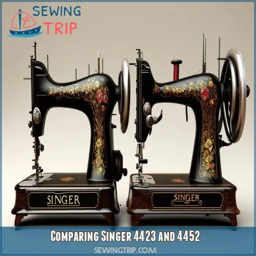 Comparing Singer 4423 and 4452