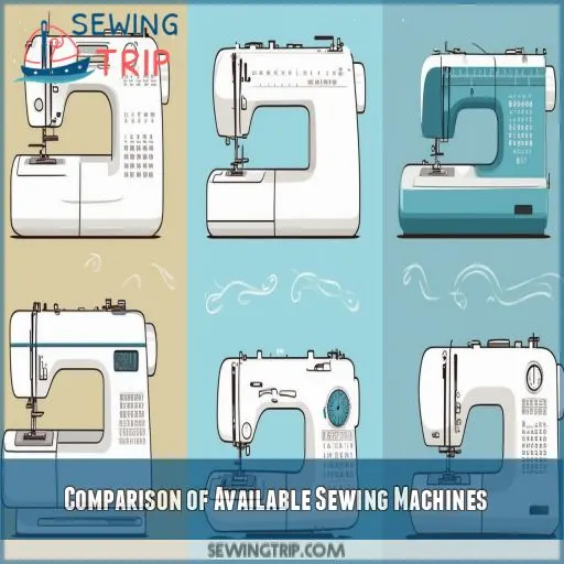 Comparison of Available Sewing Machines