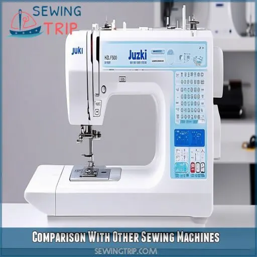 Comparison With Other Sewing Machines