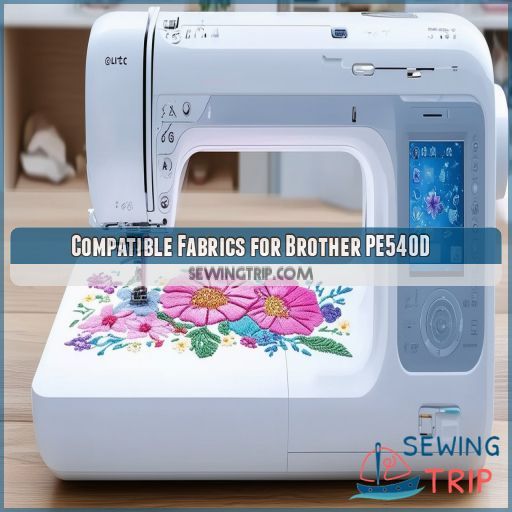 Compatible Fabrics for Brother PE540D