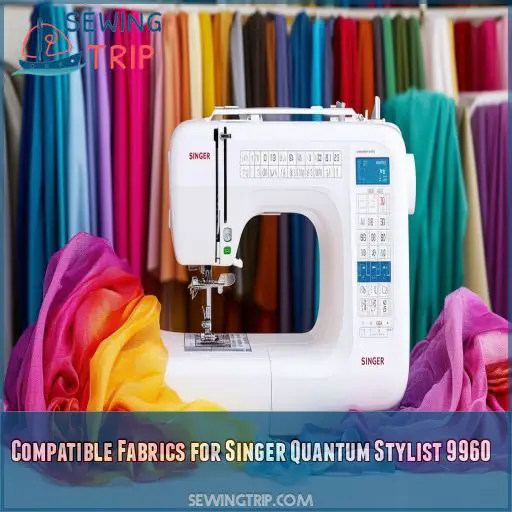 Compatible Fabrics for Singer Quantum Stylist 9960