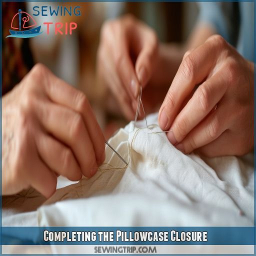 Completing the Pillowcase Closure