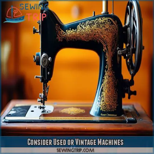 Consider Used or Vintage Machines