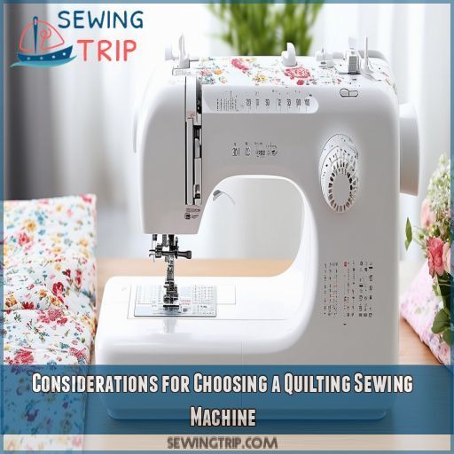Considerations for Choosing a Quilting Sewing Machine Considerations for Choosing a Quilting Sewing Machine