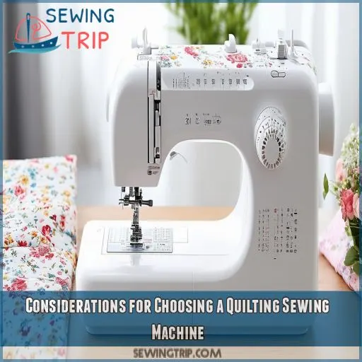 Considerations for Choosing a Quilting Sewing Machine