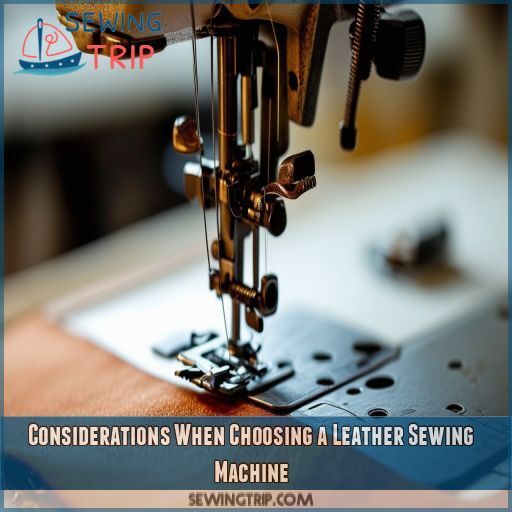 Considerations When Choosing a Leather Sewing Machine Considerations When Choosing a Leather Sewing Machine