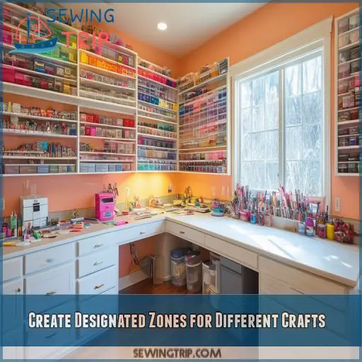 Create Designated Zones for Different Crafts