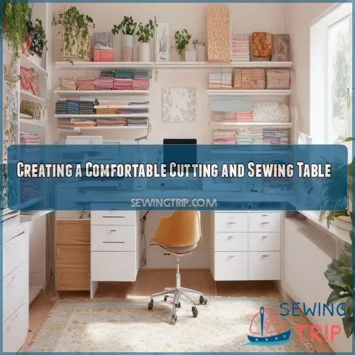 Creating a Comfortable Cutting and Sewing Table Creating a Comfortable Cutting and Sewing Table