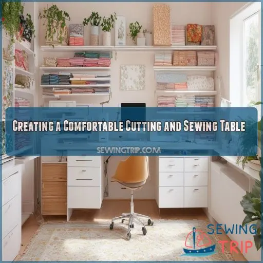 Creating a Comfortable Cutting and Sewing Table