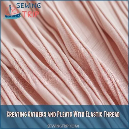 Creating Gathers and Pleats With Elastic Thread