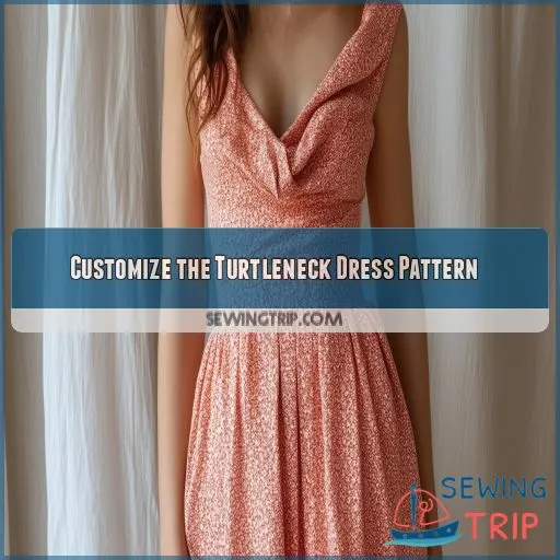 Customize the Turtleneck Dress Pattern