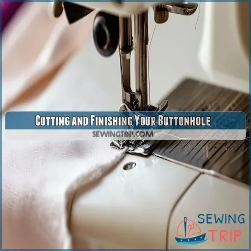 Cutting and Finishing Your Buttonhole