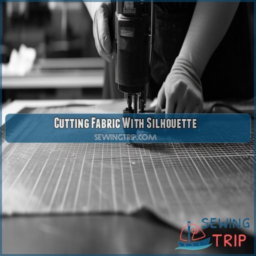 Cutting Fabric With Silhouette Cutting Fabric With Silhouette