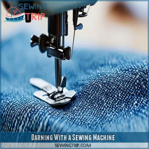 Darning With a Sewing Machine