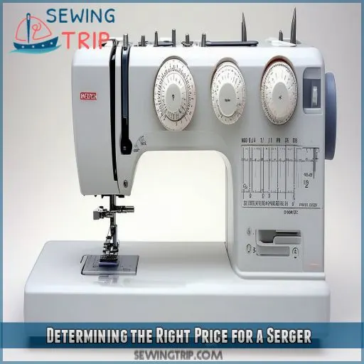 Determining the Right Price for a Serger