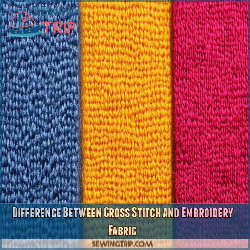 Difference Between Cross Stitch and Embroidery Fabric