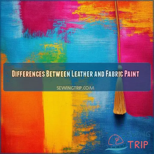 Differences Between Leather and Fabric Paint