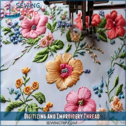 Digitizing and Embroidery Thread