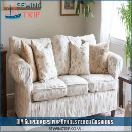 DIY Slipcovers for Upholstered Cushions