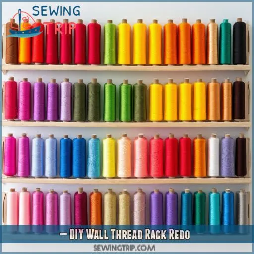 -- DIY Wall Thread Rack Redo