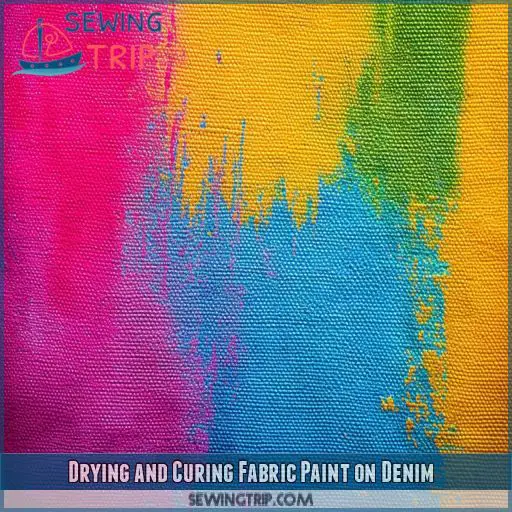 Drying and Curing Fabric Paint on Denim