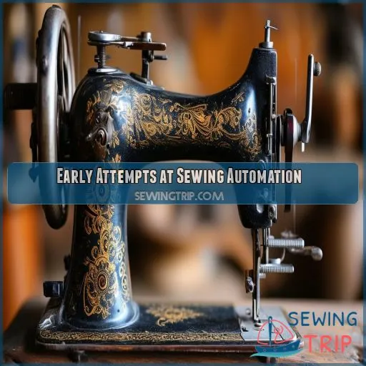 Early Attempts at Sewing Automation