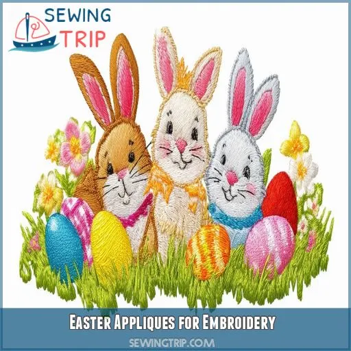 Easter Appliques for Embroidery