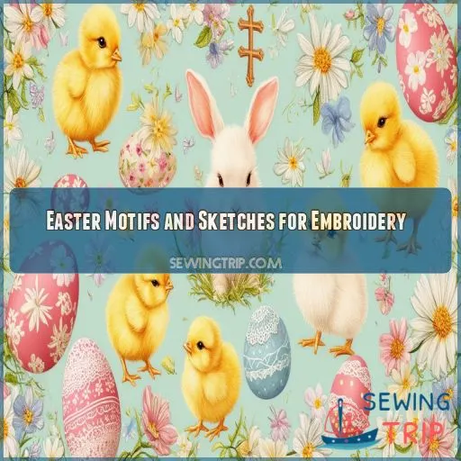 Easter Motifs and Sketches for Embroidery