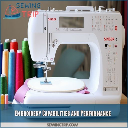 Embroidery Capabilities and Performance