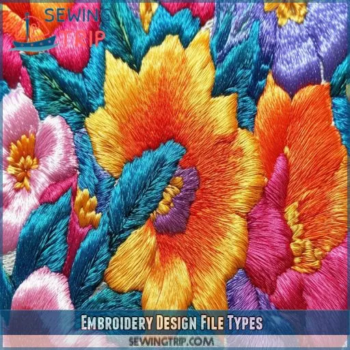 Embroidery Design File Types