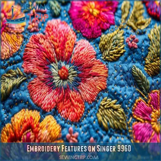 Embroidery Features on Singer 9960