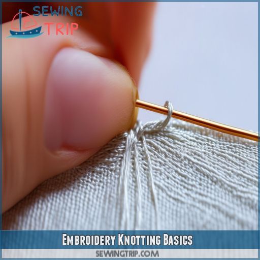 Embroidery Knotting Basics