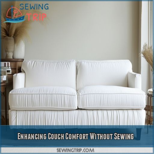 Enhancing Couch Comfort Without Sewing